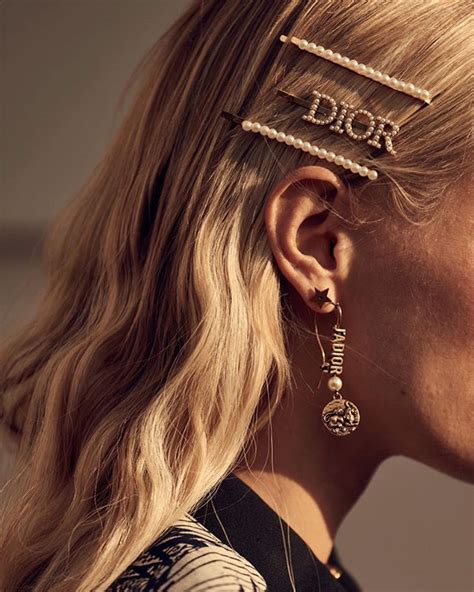 dior haarclip|christian dior hair clips.